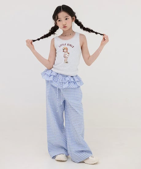 check frill pants【70-150cm】