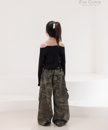 open shoulder long tee【70-150cm】
