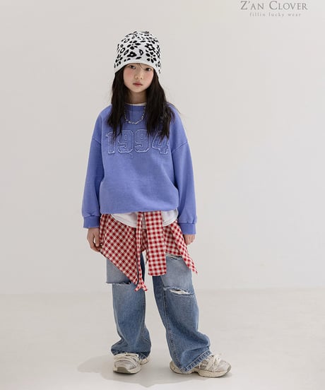 waist mark check skirt【70-150cm】