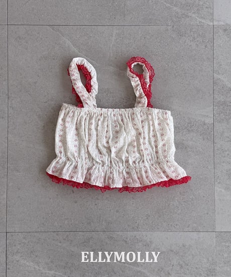 【予約商品】【ELLYMOLLY】flower cotton set up【80-130cm】