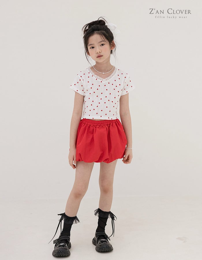 【SOMEWHEREBUTTER】韓国人気◆Balloon Ribbon Mini Skirt ミニ balloon mini skirt【70-150cm】 | Melia.