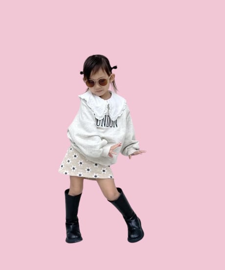 【Melia.original】flower mini skirt  -junior-