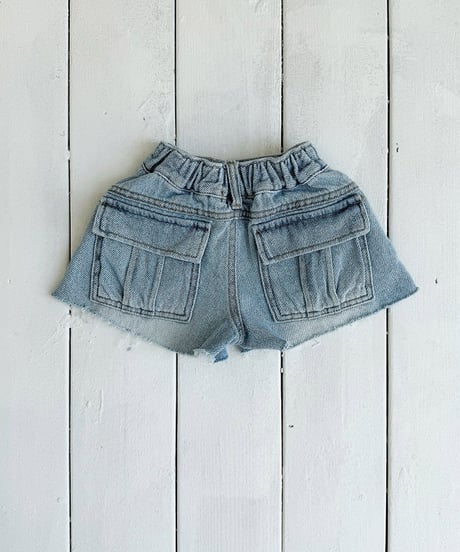 【予約商品】【ELLYMOLLY】Simple cutoff denim short pants【80-130cm】