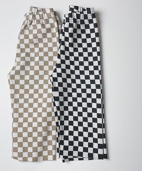 【Melia. original】checker "straight" pants