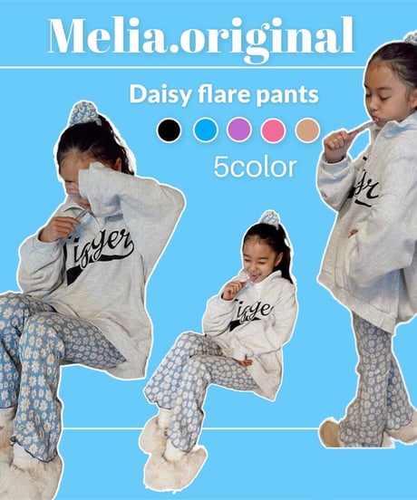 【Melia.original】daisy flare pants -junior-