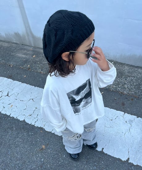 CAT long tee【80-150cm】