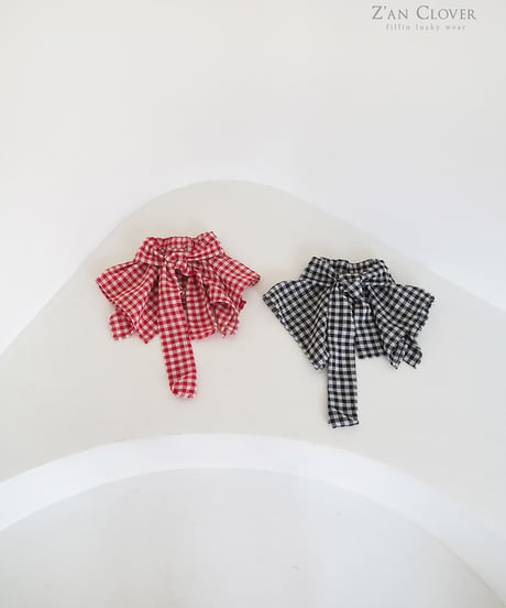 waist mark check skirt【70-150cm】