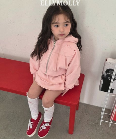 【2026 SS モデル】heart pocket short parka【80cm-130cm】