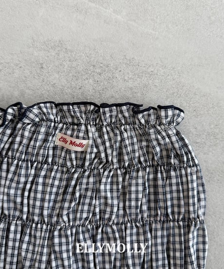 【予約商品】【ELLYMOLLY】shirring pumpkin pants【80-130cm】