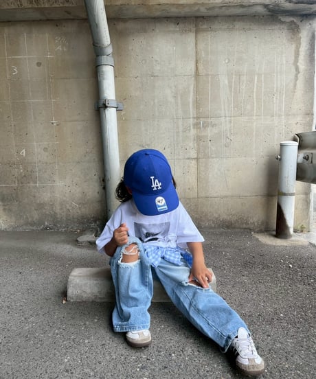 damage denim pants【80-150cm】