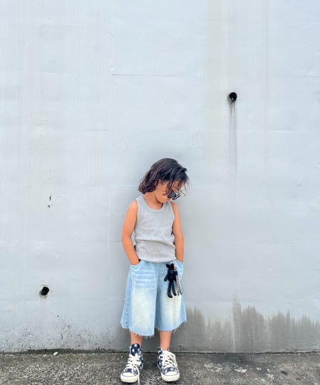 damage denim half pants【80-150cm】