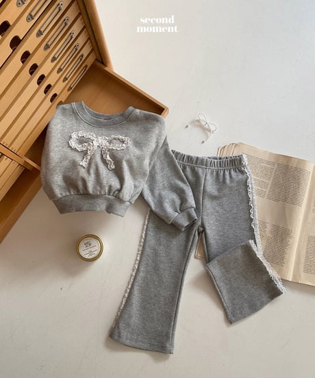 side lace flare pants【90-150㎝】