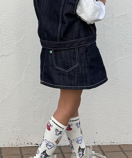 denim set up-skirt-【70-150cm】