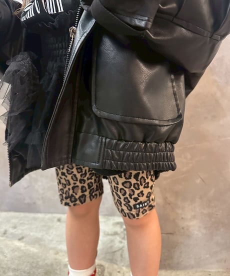 leopard biker pants【90-160cm】