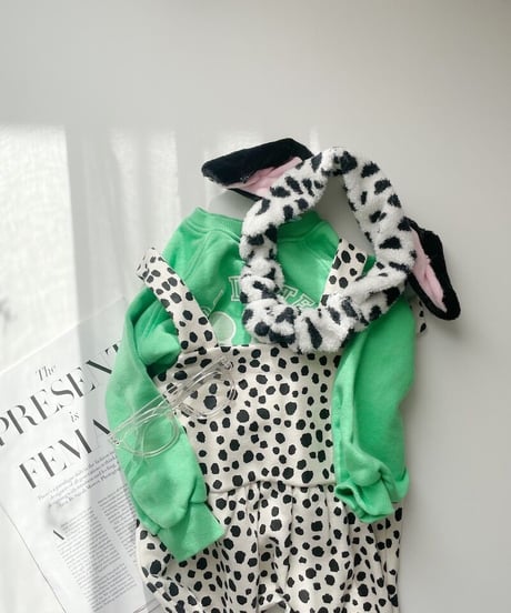 【Melia.original】Dalmatian salopette  -junior-