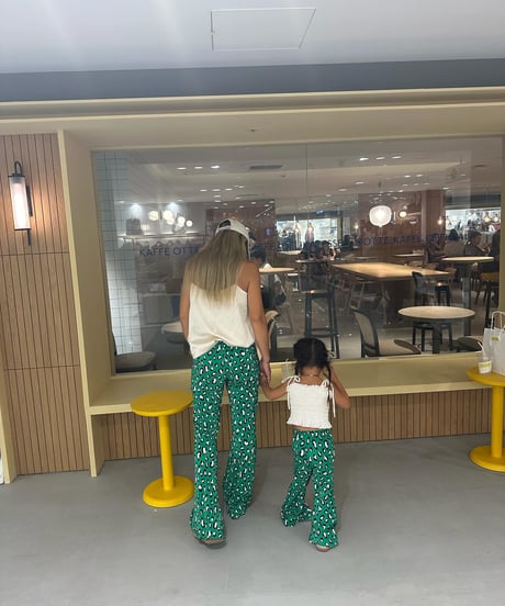 【Melia.original】animal easy flare pants -MOM-