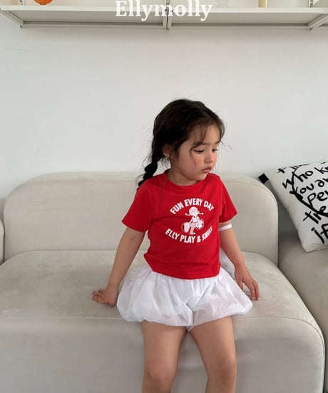 【予約商品】【ELLYMOLLY】vintage short tee 【80-130cm】
