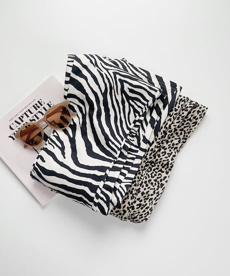 【Melia. Original】animal flare pants -MOM-