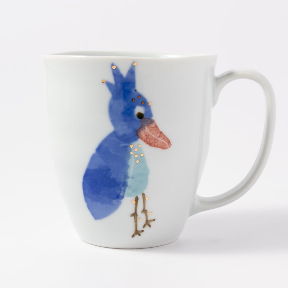【2575】ハシビロコウ　カップ…備前焼 2575】ハシビロコウ カップ…備前焼