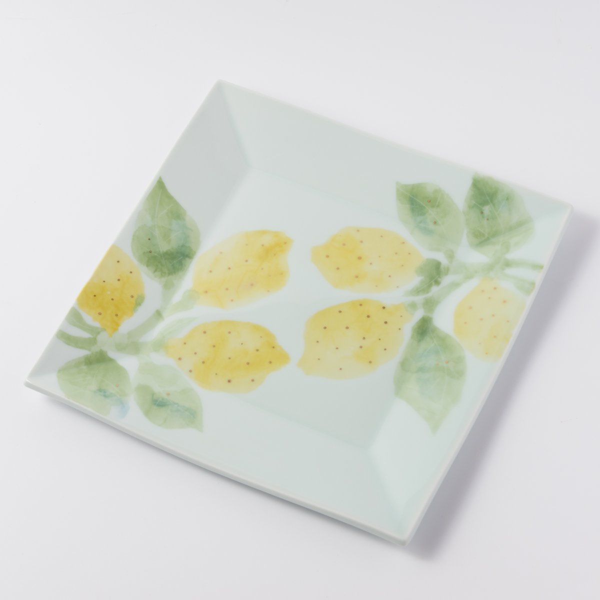 レモン/スクエアプレートL | 砥部焼｜東窯 HIGASHIGAMA 公式オンライン