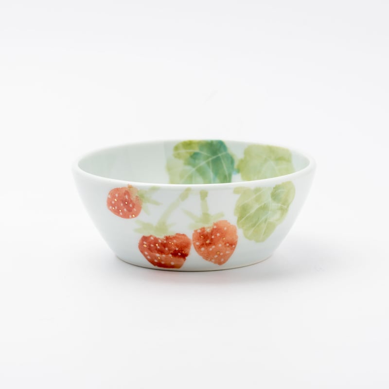 ワイルドストロベリー/サラダボウルS | 砥部焼｜東窯 HIGASHIGAMA 公式