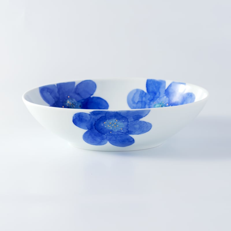 楕円皿14枚と深皿10枚 P.S.ブルー /楕円深皿 | 砥部焼｜東窯 HIGASHIGAMA 公式