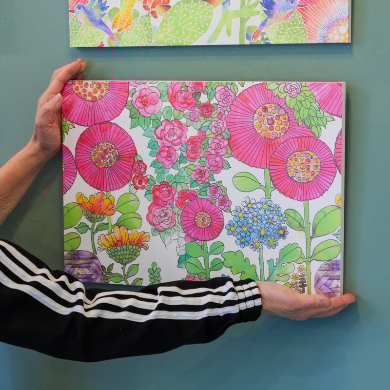 30cm 姉妹抱擁　螺鈿細工貝殻アートタイルアートパネル 30cm 姉妹抱擁 螺鈿細工貝殻アートタイルアートパネル 小物入れ