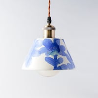 ペンダントライト ワイドベル｜ブルーフラワーNo.3｜Pendant Light – Wide Bell