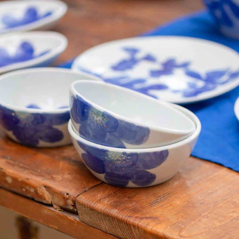 P.S.ブルー/サラダボウルS | 砥部焼｜東窯 HIGASHIGAMA 公式オンライン