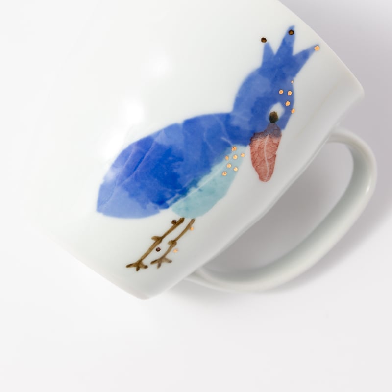 【2575】ハシビロコウ　カップ…備前焼 2575】ハシビロコウ カップ…備前焼