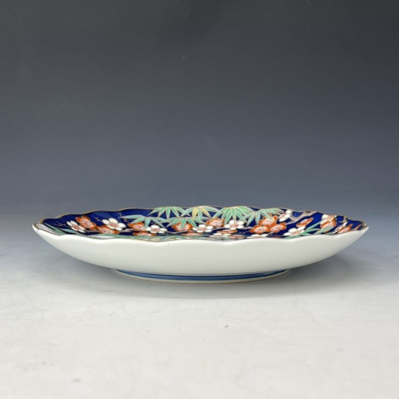 ささ赤梅 菊型皿 | 古川陶磁器ストア