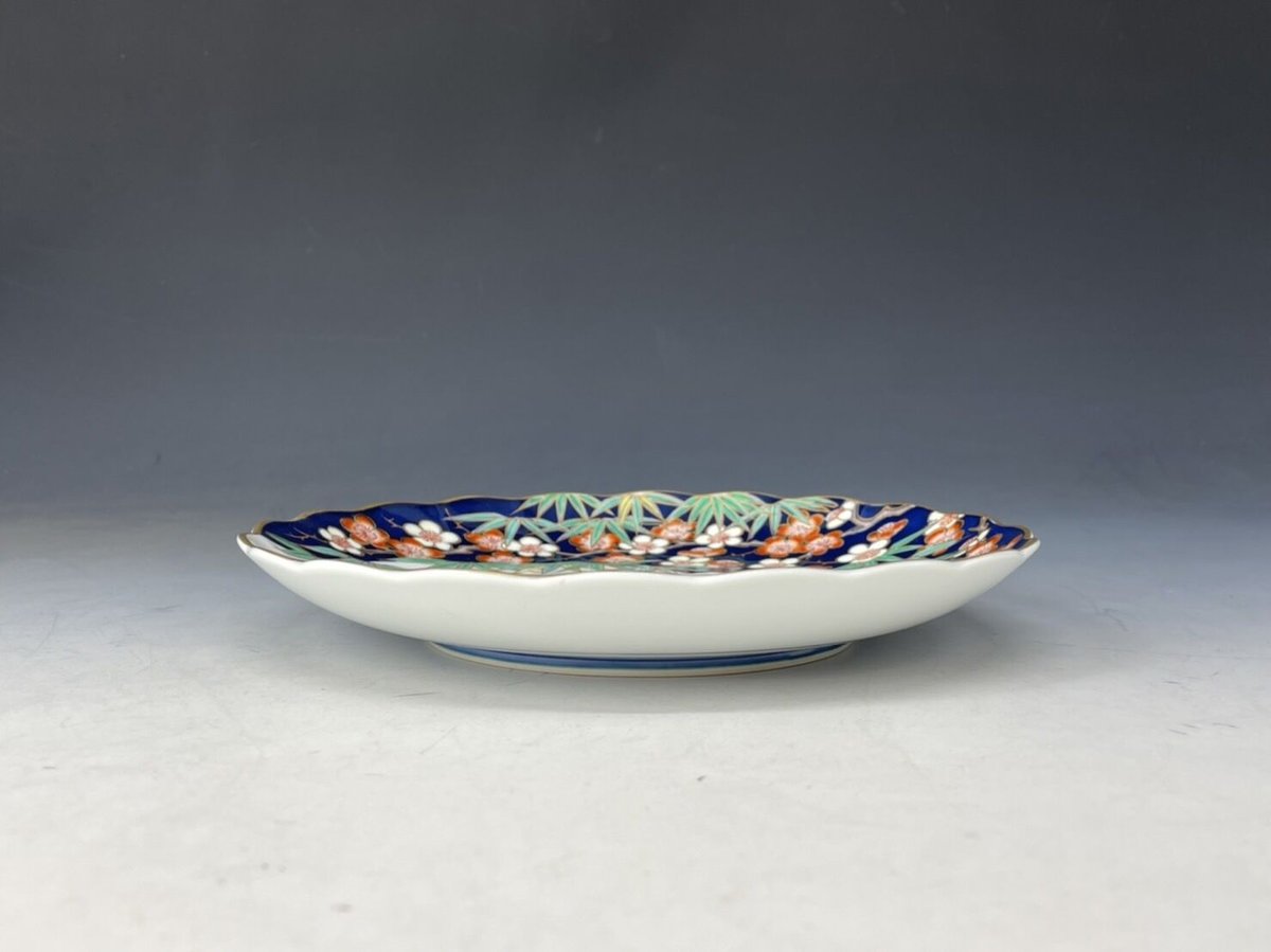 ささ赤梅 菊型皿 | 古川陶磁器ストア