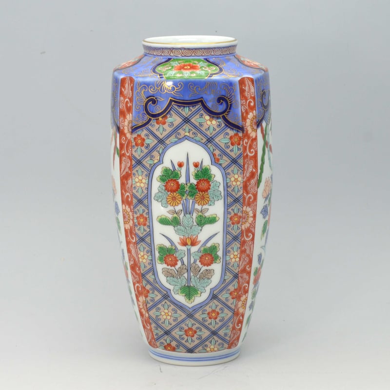 鳳凰草花 肩角花瓶(有田焼) | 古川陶磁器ストア