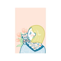 postcard「スカーフとピアス」