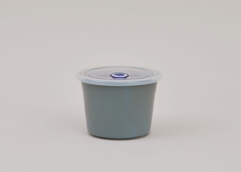 美濃焼 / パック＆レンジ中鉢 (グレー / 大) | 405