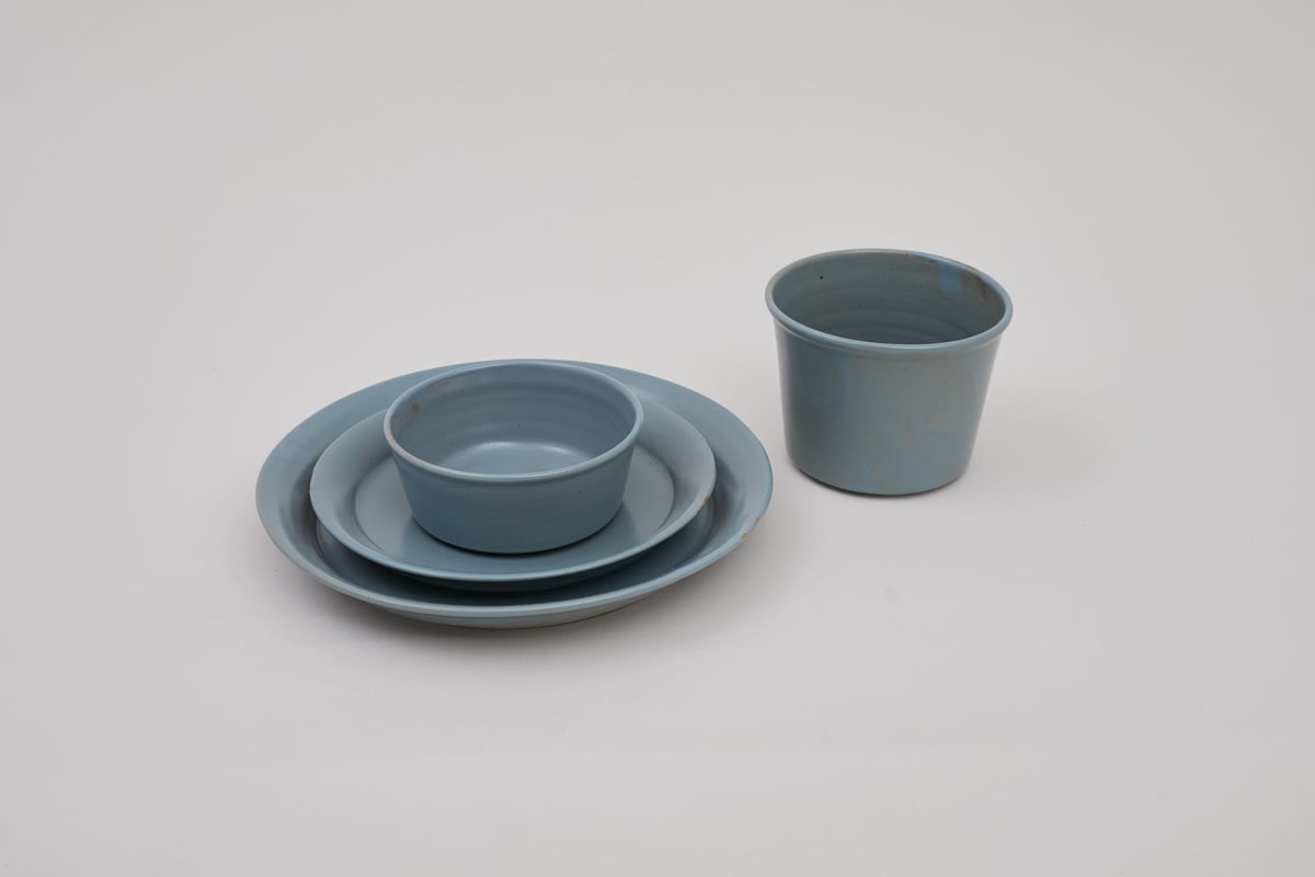 美濃焼 / パック＆レンジ中鉢 (グレー / 大) | 405