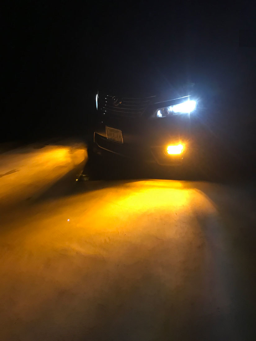 LED H8 H11 H16 US アンバー ゴールド新作　ワンオフ Qシリーズ プラチナ イエロー LEDフォグランプ H8/H11/H16