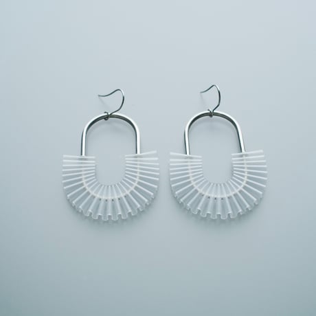 nooca PVC oval hook pierce / earring