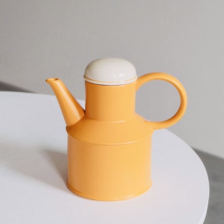 orange ceramic pot