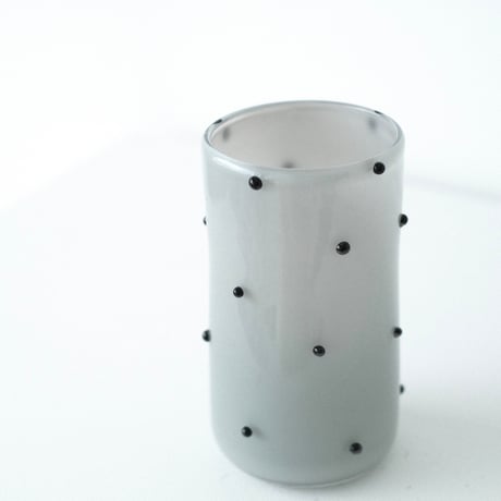 umu vase dot - grey × black-