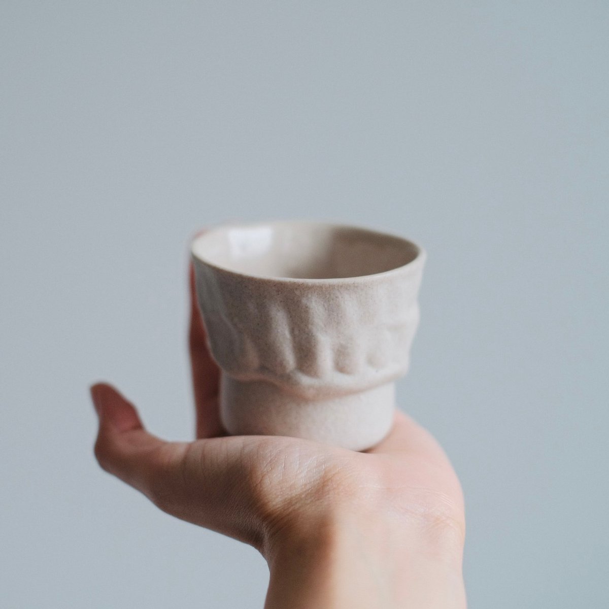 玉製の杯4個 深見達希 sake cup [ivory] | 酢橘堂
