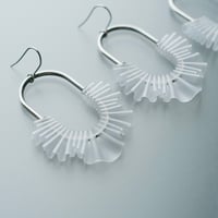 nooca PVC oval hook pierce / earring