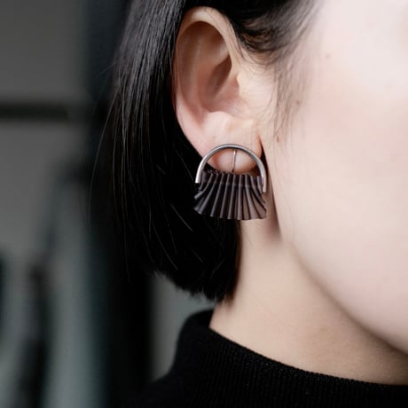 nooca PVC pierce / earring ・black