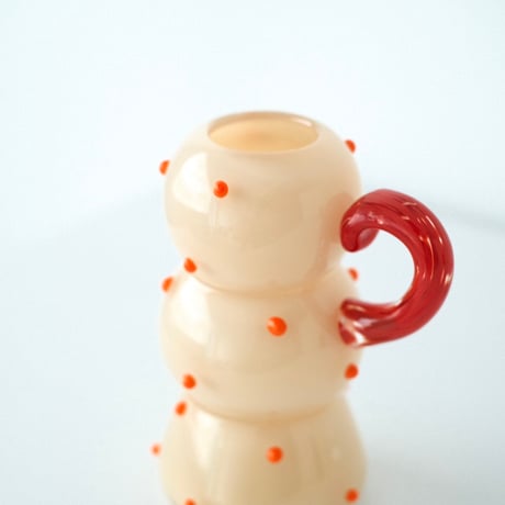 umu vase dot - pink × red -