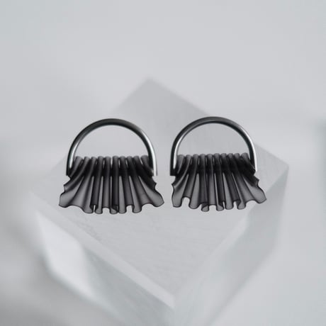 nooca PVC pierce / earring ・black