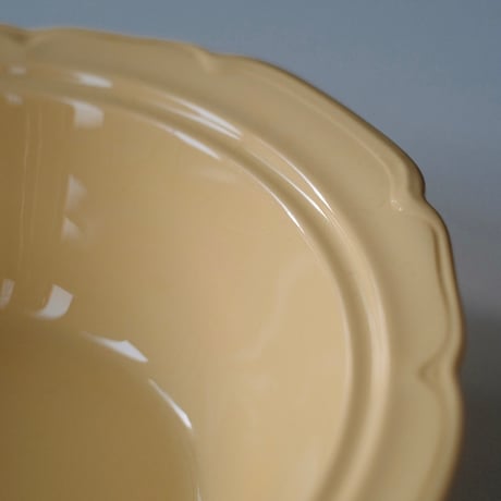 yellow ceramic bowl