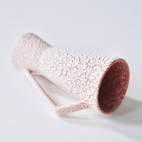 orange snow vase