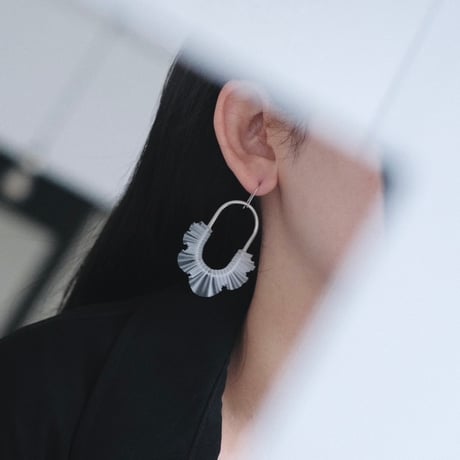 nooca PVC oval hook pierce / earring