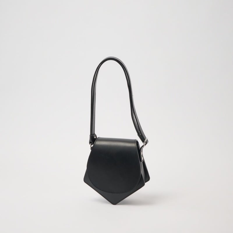 leather shoulder penta black | 酢橘堂