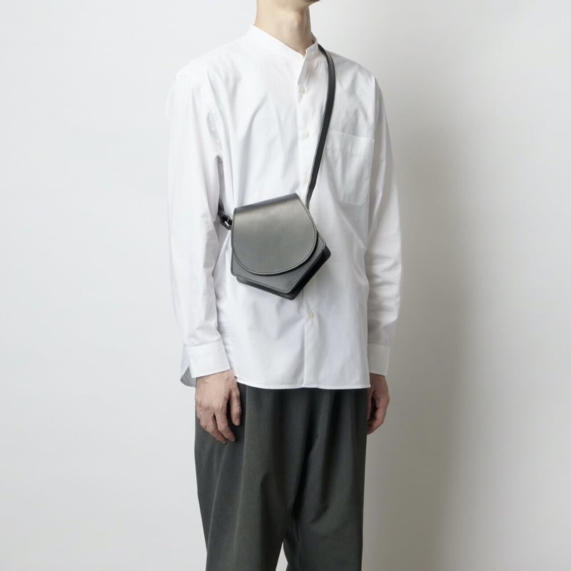 leather shoulder penta brown | 酢橘堂